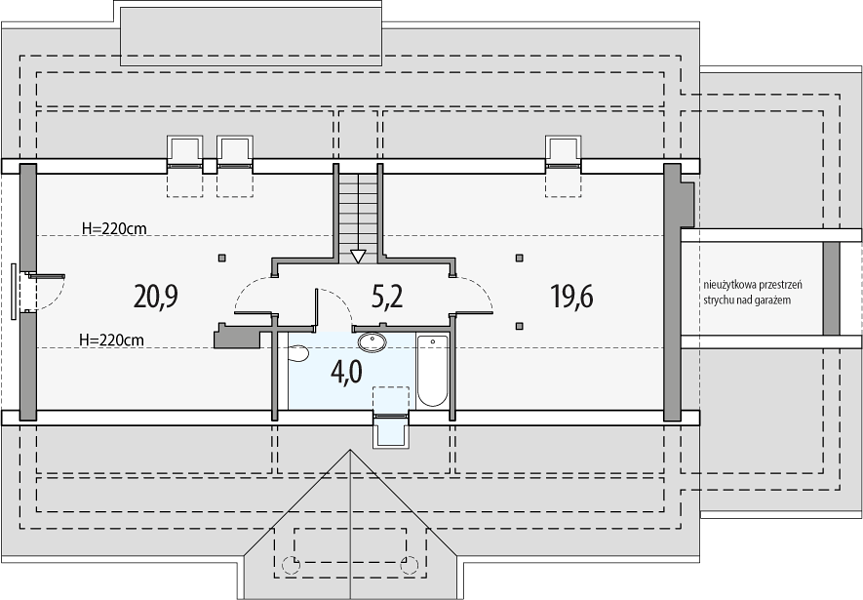 План 2 этажа дома CEK-2877-31 План 2 этажа дома CEK-2877-31
