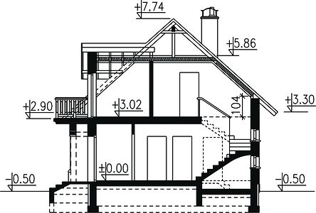 Фасад дома EFH-3842-64 Фасад дома EFH-3842-64