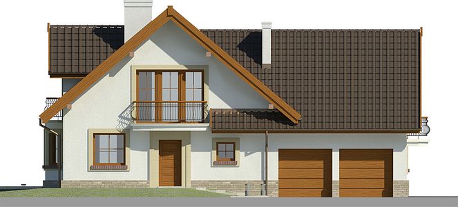 Фасад дома BDE-1232-55 Фасад дома BDE-1232-55