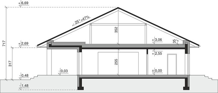 Фасад дома EHD-9839-71 Фасад дома EHD-9839-71
