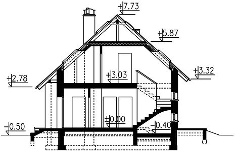 Фасад дома BKH-4586-87 Фасад дома BKH-4586-87