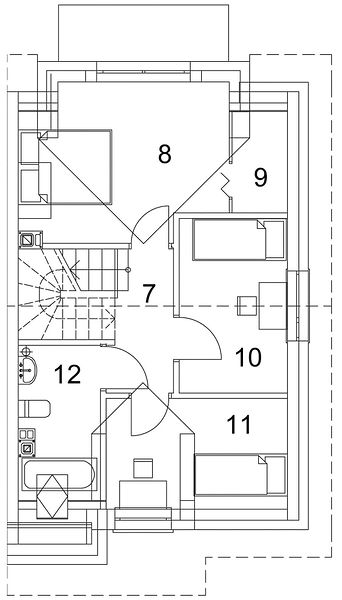 План 2 этажа дома EGH-9359-91 План 2 этажа дома EGH-9359-91