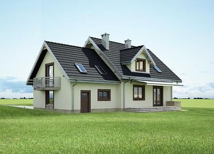 Фасад дома FDF-2455-45 Фасад дома FDF-2455-45