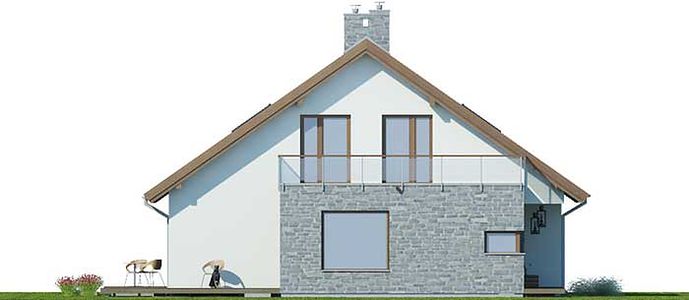 Фасад дома EHK-8483-54 Фасад дома EHK-8483-54