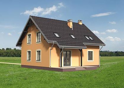 Фасад дома BHE-6398-64 Фасад дома BHE-6398-64