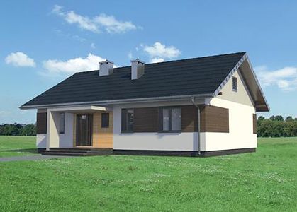 Фасад дома BHI-6376-49 Фасад дома BHI-6376-49
