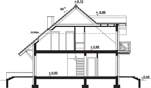 Фасад дома EDE-9163-45 Фасад дома EDE-9163-45