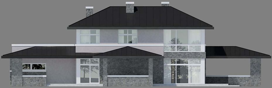 Фасад дома BEK-7134-75 Фасад дома BEK-7134-75
