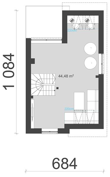 План 3 этажа дома GHF-9593-94 План 3 этажа дома GHF-9593-94