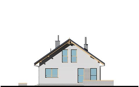 Фасад дома HGD-4655-56 Фасад дома HGD-4655-56