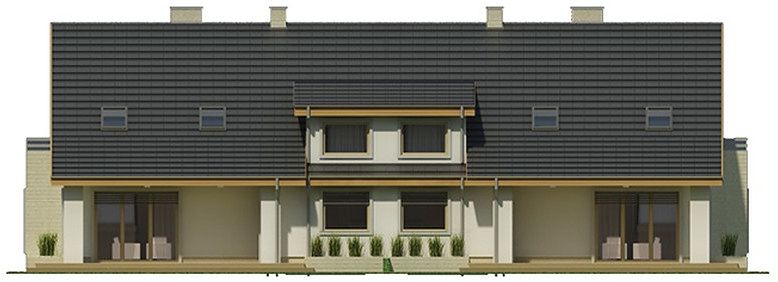 Фасад дома IDH-6875-49 Фасад дома IDH-6875-49