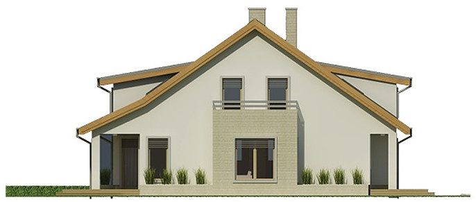 Фасад дома IDH-6875-49 Фасад дома IDH-6875-49