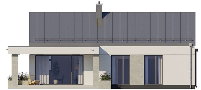 Фасад дома EHD-9661-46 Фасад дома EHD-9661-46