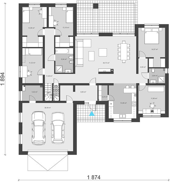 План 1 этажа дома CIH-5915-89 План 1 этажа дома CIH-5915-89