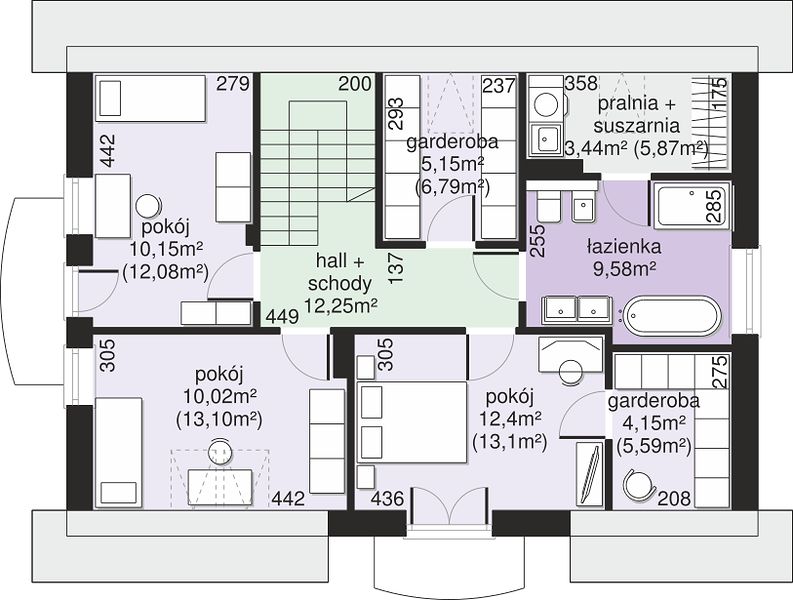 План 2 этажа дома GED-4234-11 План 2 этажа дома GED-4234-11