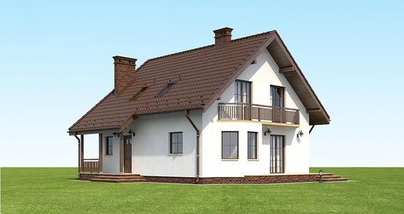 Фасад дома HCF-4367-53 Фасад дома HCF-4367-53