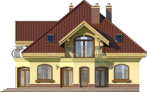Фасад дома EKK-5653-61 Фасад дома EKK-5653-61