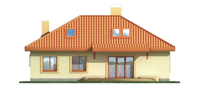 Фасад дома IBH-7527-57 Фасад дома IBH-7527-57