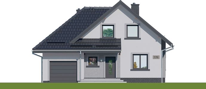 Фасад дома CDD-2898-28 Фасад дома CDD-2898-28