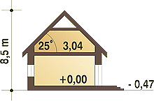 Фасад дома EEH-7116-59 Фасад дома EEH-7116-59