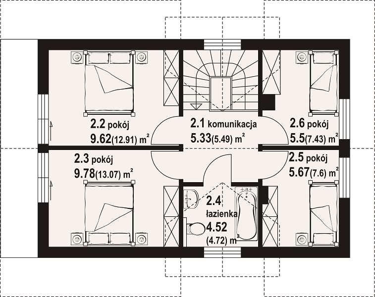 План 2 этажа дома CIE-1549-48 План 2 этажа дома CIE-1549-48