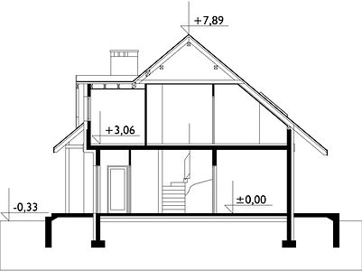 Фасад дома ICF-8171-53 Фасад дома ICF-8171-53
