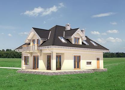 Фасад дома GDE-2338-99 Фасад дома GDE-2338-99
