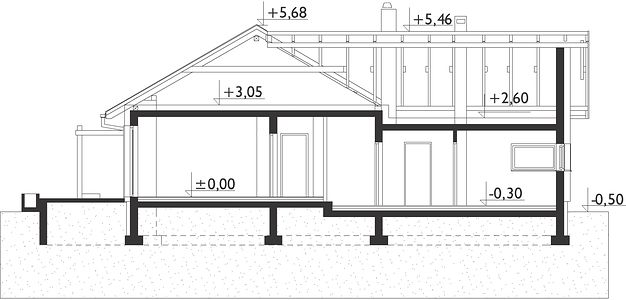 Фасад дома EKE-2936-79 Фасад дома EKE-2936-79