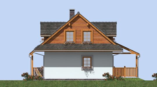 Фасад дома DEE-7754-62 Фасад дома DEE-7754-62
